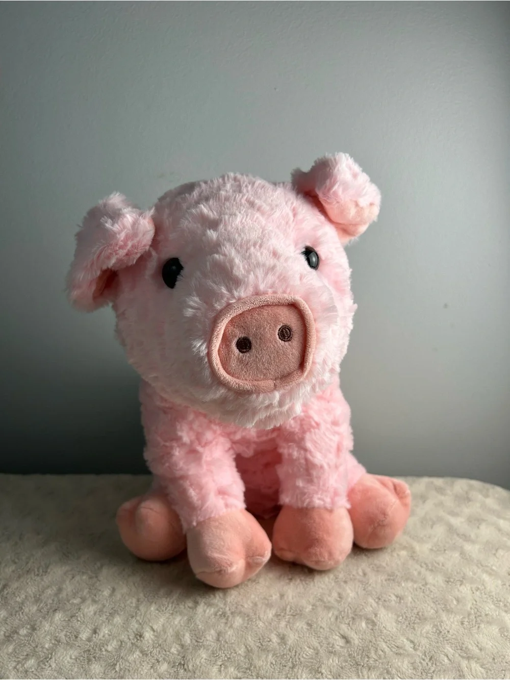 Walmart Pink Plush Pig Stuffed Animal Toy 321933 Stretchy Curly Tail Piggy